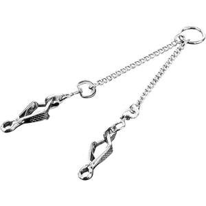 Chaîne d'attelage Sprenger avec mousqueton à ciseaux acier chromé 1,5 mm, 39 cm