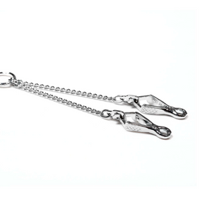 Chaîne d'attelage Sprenger avec mousqueton à ciseaux acier chromé 1,5 mm, 39 cm