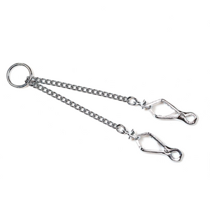 Chaîne d'attelage Sprenger avec mousqueton à ciseaux acier chromé 1,5 mm, 39 cm