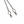 Chaîne d'attelage Sprenger avec mousqueton à ciseaux acier chromé 1,5 mm, 39 cm