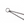 Chaîne d'attelage Sprenger avec mousqueton à ciseaux acier chromé 1,5 mm, 39 cm