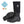 Paire de bottes Muck Boot Arctic Sport High noires, vue de trois quarts avec semelle crantée apparente