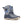 Botte Muck Boot Muckster II Mid bleu a motif fleuri, profil droit