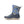 Botte Muck Boot Muckster II Mid bleu a motif fleuri, vue de trois quarts