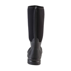 Botte Muck Boot Chore High noire vue de dos, tige neoprene haute