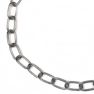 Collier chaîne Sprenger réglable maillons moyens avec crochet SPRENGER et chaîne d'assemblage acier inoxydable 3 mm