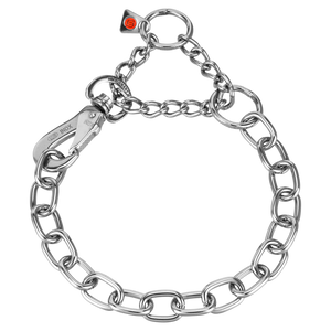 Collier chaîne Sprenger réglable avec crochet SPRENGER et chaîne d'assemblage acier inoxydable 4 mm