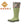 Botte Muck Boot Forager Tall verte portee en hauteur maximale, col a motif floral