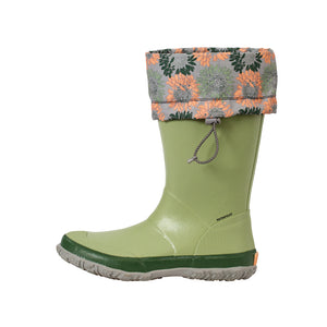 Botte Muck Boot Forager Tall verte portee en hauteur intermediaire, col replie