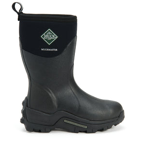 Botte Muck Boot Muckmaster Mid noire, profil droit hauteur mi-mollet