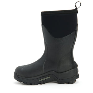 Botte Muck Boot Muckmaster Mid noire vue de dos, tige neoprene