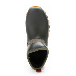 Bottine Muck Boot Arctic Sport II Ankle verte vue de dessus, ouverture et doublure
