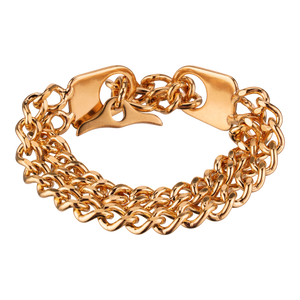 Bracelet 2 rangs Sprenger &ME acier inoxydable or rose
