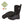 Paire de bottes Muck Boot Arctic Weekend noires, vue de trois quarts avec semelle