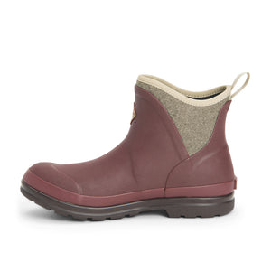 Bottine Muck Boot Originals Ankle bordeaux, vue de trois quarts