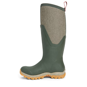 Botte Muck Boot Arctic Sport II Tall verte, vue de trois quarts