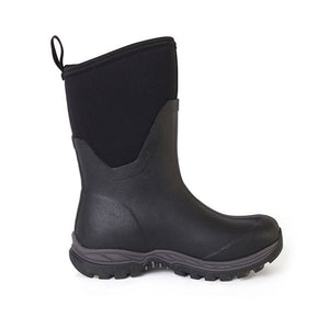 Botte Muck Boot Arctic Sport II Mid noire, vue de trois quarts