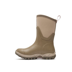 Botte Muck Boot Arctic Sport II Mid marron taupe, vue de trois quarts