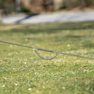 Chaîne d'attache Sprenger avec ressort acier nickelé 4 mm 200 cm