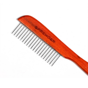 Peigne pour chien Sprenger manche fin dents acier 30 mm