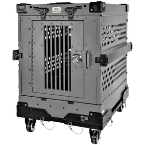 Chariot modulaire pour cage K9 Kennel Boss noir