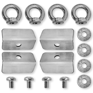 Kit d'arrimage acier inoxydable pour cage K9 Kennel Boss