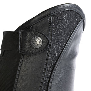 Mini-chaps synthétique et cuir Combi Fashion, noir