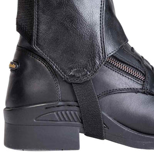 Mini-chaps synthétique et cuir Combi Fashion, noir