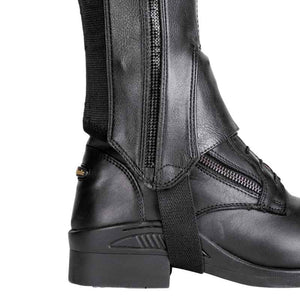 Mini-chaps synthétique et cuir Combi Sparkle, noir