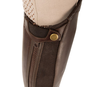 Mini-chaps assemblage de cuirs Tiberius, marron