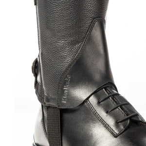 Mini-chaps assemblage de cuirs Tiberius, noir