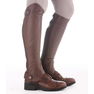 Mini-chaps en cuir souple Valerius, marron