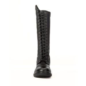 Bottes d'équitation enfant Fabius à patchs amovibles, noir