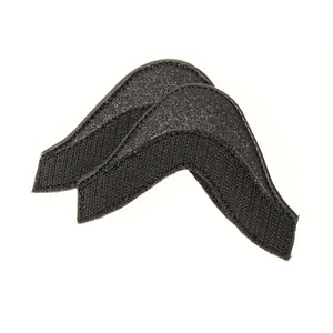 Patchs de tige pour bottes Fabius, la paire, noir paillettes