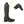 Patchs de tige pour bottes Fabius, la paire, noir paillettes