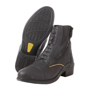 Boots d'équitation Cortica en liège, vegan, noir/beige