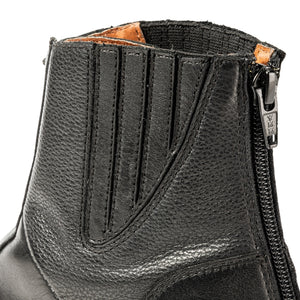 Boots d'équitation Titus assemblage de cuirs, noir