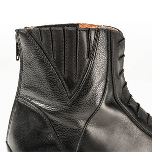 Boots d'équitation Titus assemblage de cuirs, noir