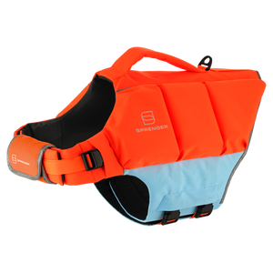 Gilet de sauvetage pour chien Sprenger orange-bleu