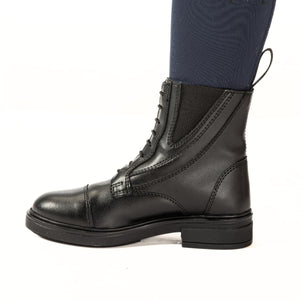 Boots d'équitation enfant Justus doublées, noir