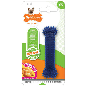 Os dentaire à mâcher Nylabone Moderate Chew saveur poulet pour chien