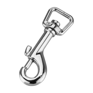 Mousqueton Sprenger zinc nickelé à œil plat