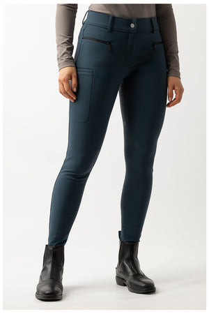 Pantalon d'équitation BR Liana softshell femme, fond silicone