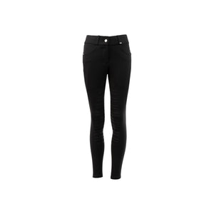 Pantalon d'équitation BR Mikai enfant, fond silicone