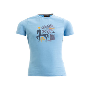 T-shirt BR Mini Horse enfant en coton extensible - little-blue