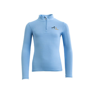 T-shirt manches longues zippé BR Mini Horse enfant - little-blue