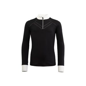 Chemise de concours BR Brindisi enfant, manches longues – Noir