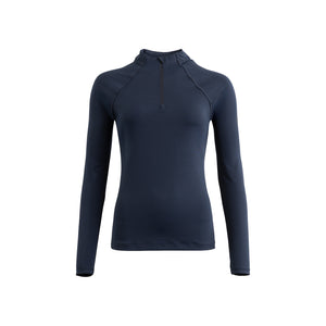 Haut manches longues zippé BR CLX femme - navy-blazer