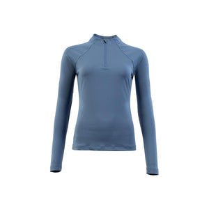 Haut manches longues zippé BR CLX femme - moonlight-blue