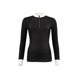 Chemise de concours BR Maglie femme, manches longues – Noir